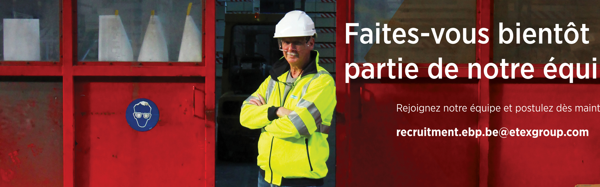 Werken bij Etex banner