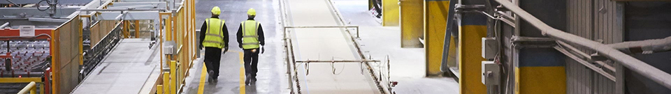 Siniat usine de production de plaques de plâtre Bristol UK