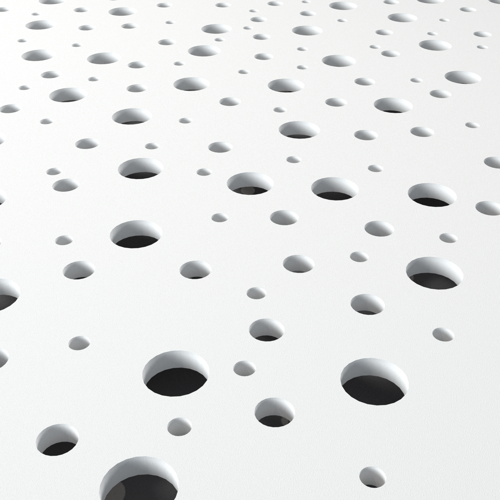 CREATEX perforatie S35 Siniat gipsplaat voor plafond