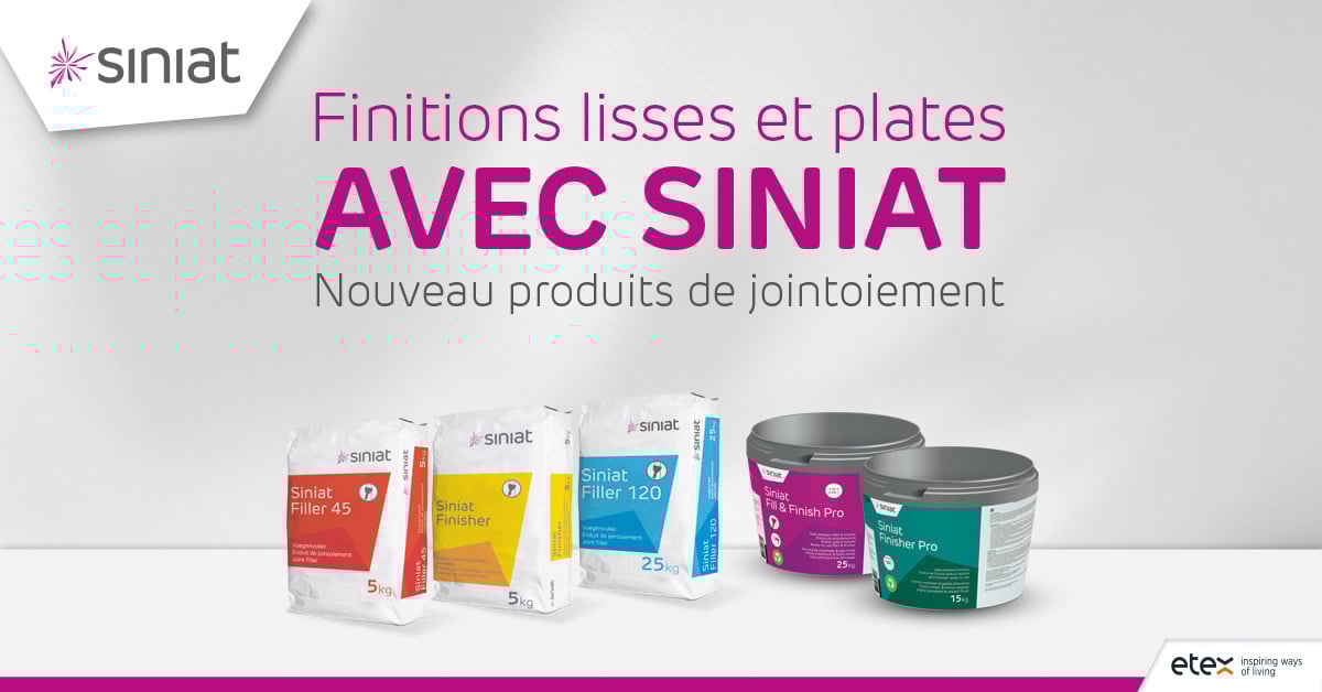 3 Raisons d'utiliser les nouveaux enduits Siniat