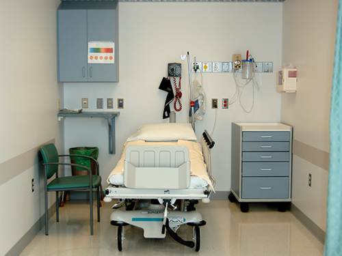 Siniat plaster- and fibre cement boards can be used in health care.